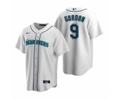 Men's Nike Seattle Mariners #9 Dee Gordon White Home Stitched Baseball Jersey