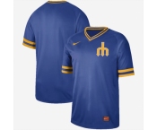 Men's Nike Seattle Mariners Blank Cooperstown Collection Legend V-Neck Jersey