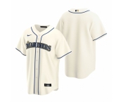 Men's Nike Seattle Mariners Blank Cream Alternate Stitched Baseball Jersey