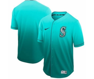 Men's Nike Seattle Mariners Blank Green Fade Jersey