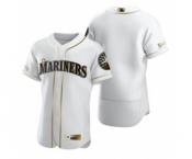 Men's Nike Seattle Mariners Blank White 2020 Authentic Golden Edition Baseball Jersey