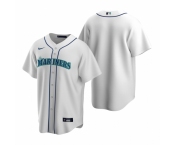 Men's Nike Seattle Mariners Blank White Home Stitched Baseball Jersey