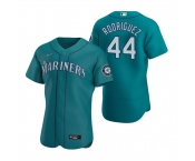 Men's Seattle Mariners #44 Julio Rodríguez Aqua Flex Base Stitched Jersey