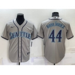 Men's Seattle Mariners #44 Julio Rodriguez Grey Stitched MLB Cool Base Nike Jersey