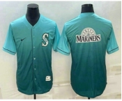 Men's Seattle Mariners Big Logo Nike Green Fade Jersey