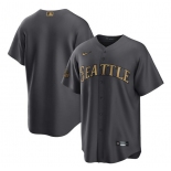 Men's Seattle Mariners Blank Charcoal 2022 All-Star Cool Base Stitched jersey