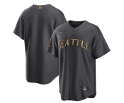 Men's Seattle Mariners Blank Charcoal 2022 All-Star Cool Base Stitched jersey