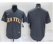 Men's Seattle Mariners Blank Grey 2022 All Star Stitched Cool Base Nike Jersey