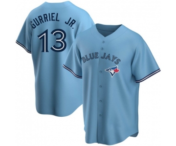 MEN'S TORONTO BLUE JAYS #13 LOURDES GURRIEL JR. BLUE POWDER ALTERNATE JERSEY