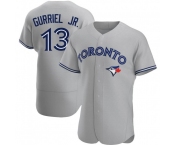 MEN'S TORONTO BLUE JAYS #13 LOURDES GURRIEL JR. GRAY ROAD JERSEY