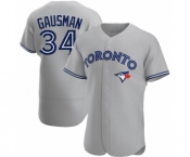 MEN'S TORONTO BLUE JAYS #34 #34 KEVIN GAUSMAN GRAY ROAD JERSEY