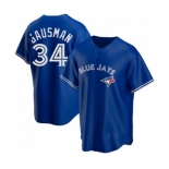 MEN'S TORONTO BLUE JAYS #34 KEVIN GAUSMAN ROYAL ALTERNATE JERSEY