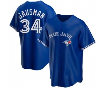 MEN'S TORONTO BLUE JAYS #34 KEVIN GAUSMAN ROYAL ALTERNATE JERSEY