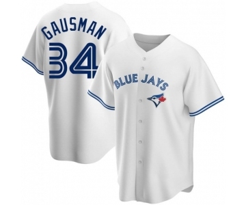 MEN'S TORONTO BLUE JAYS #34 KEVIN GAUSMAN WHITE HOME JERSEY