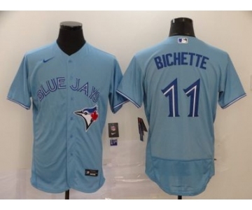 Men's Nike Blue Jays #11 Bo Bichette Light Blue 2020 Baseball Flexbase Jersey