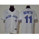 Men's Nike Blue Jays #11 Bo Bichette White 2020 Baseball Jersey