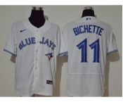 Men's Nike Blue Jays #11 Bo Bichette White 2020 Baseball Jersey