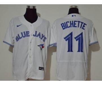 Men's Nike Blue Jays #11 Bo Bichette White 2020 Baseball Jersey