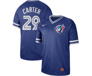 Men's Nike Blue Jays #12 Roberto Alomar Royal Cooperstown Collection Stitched Baseball Jersey