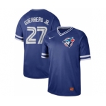 Men's Nike Blue Jays #27 Vladimir Guerrero Jr. Royal Cooperstown Collection Stitched Baseball Jersey