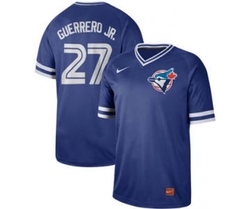 Men's Nike Blue Jays #27 Vladimir Guerrero Jr. Royal Cooperstown Collection Stitched Baseball Jersey