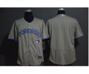 Men's Nike Blue Jays Blank Gray 2020 Baseball Flexbase Jersey