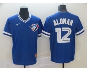 Men's Nike Toronto Blue #12 Roberto Alomar Blue M&N MLB Jersey