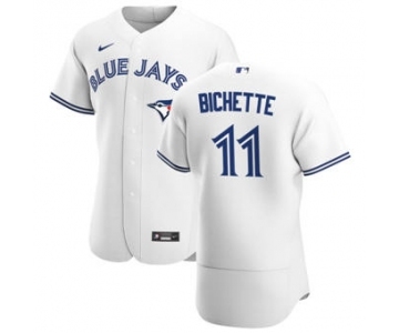 Men's Nike Toronto Blue Jays #11 Bo Bichette White Home 2020 Authentic Player Baseball Jersey