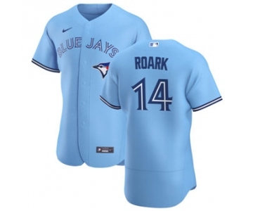 Men's Nike Toronto Blue Jays #14 Tanner Roark Light Blue Alternate 2020 Authentic Player Baseball Jersey