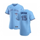 Men's Nike Toronto Blue Jays #15 Randal Grichuk Light Blue Alternate 2020 Authentic Player Baseball Jersey