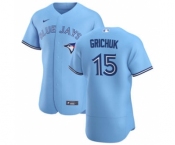 Men's Nike Toronto Blue Jays #15 Randal Grichuk Light Blue Alternate 2020 Authentic Player Baseball Jersey