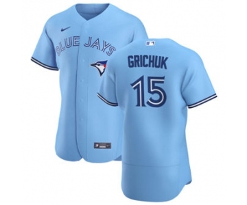 Men's Nike Toronto Blue Jays #15 Randal Grichuk Light Blue Alternate 2020 Authentic Player Baseball Jersey