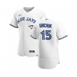 Men's Nike Toronto Blue Jays #15 Randal Grichuk White Home 2020 Authentic Player Baseball Jersey