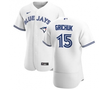 Men's Nike Toronto Blue Jays #15 Randal Grichuk White Home 2020 Authentic Player Baseball Jersey