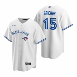 Men's Nike Toronto Blue Jays #15 Randal Grichuk White Home Stitched Baseball Jersey