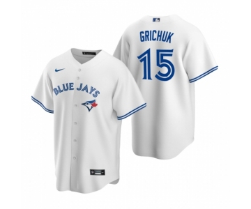 Men's Nike Toronto Blue Jays #15 Randal Grichuk White Home Stitched Baseball Jersey