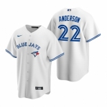 Men's Nike Toronto Blue Jays #22 Chase Anderson White Home Stitched Baseball Jersey