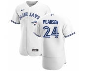 Men's Nike Toronto Blue Jays #24 Nate Pearson White Home 2020 Authentic Player Baseball Jersey