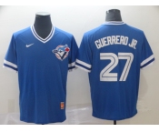 Men's Nike Toronto Blue Jays #27 Cuerrero JR. Blue M&N MLB Jersey