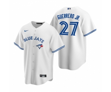 Men's Nike Toronto Blue Jays #27 Vladimir Guerrero Jr. White Home Stitched Baseball Jersey