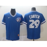 Men's Nike Toronto Blue Jays #29 Joe Carter Blue M&N MLB Jersey