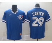 Men's Nike Toronto Blue Jays #29 Joe Carter Blue M&N MLB Jersey