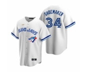 Men's Nike Toronto Blue Jays #34 Matt Shoemaker White Cooperstown Collection Home Stitched Baseball Jersey