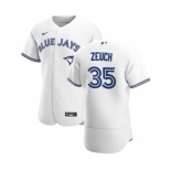 Men's Nike Toronto Blue Jays #35 T.J. Zeuch White Home 2020 Authentic Player Baseball Jersey