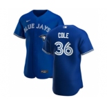 Men's Nike Toronto Blue Jays #36 A.J. Cole Royal Alternate 2020 Authentic Player Baseball Jersey