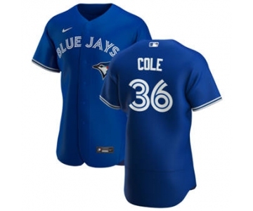 Men's Nike Toronto Blue Jays #36 A.J. Cole Royal Alternate 2020 Authentic Player Baseball Jersey