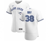 Men's Nike Toronto Blue Jays #38 Robbie Ray White Home 2020 Authentic Player Baseball Jersey