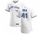 Men's Nike Toronto Blue Jays #41 Rafael Dolis White Home 2020 Authentic Player Baseball Jersey