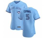 Men's Nike Toronto Blue Jays #5 Santiago Espinal Light Blue Alternate 2020 Authentic Player Baseball Jersey