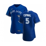 Men's Nike Toronto Blue Jays #5 Santiago Espinal Royal Alternate 2020 Authentic Player Baseball Jersey